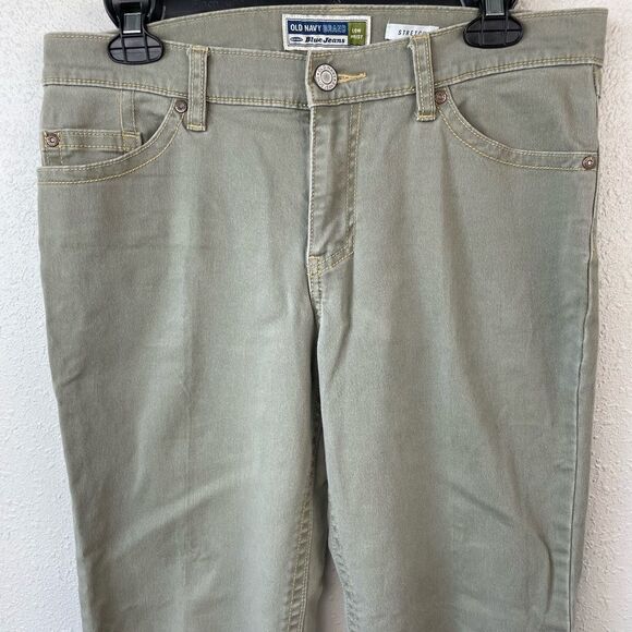 Old Navy Green Cropped Pants Size 8 EUC - Picture 4 of 6